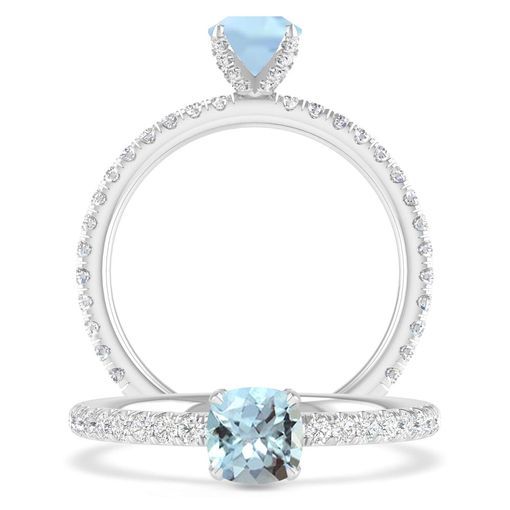 White Gold - Aquamarine