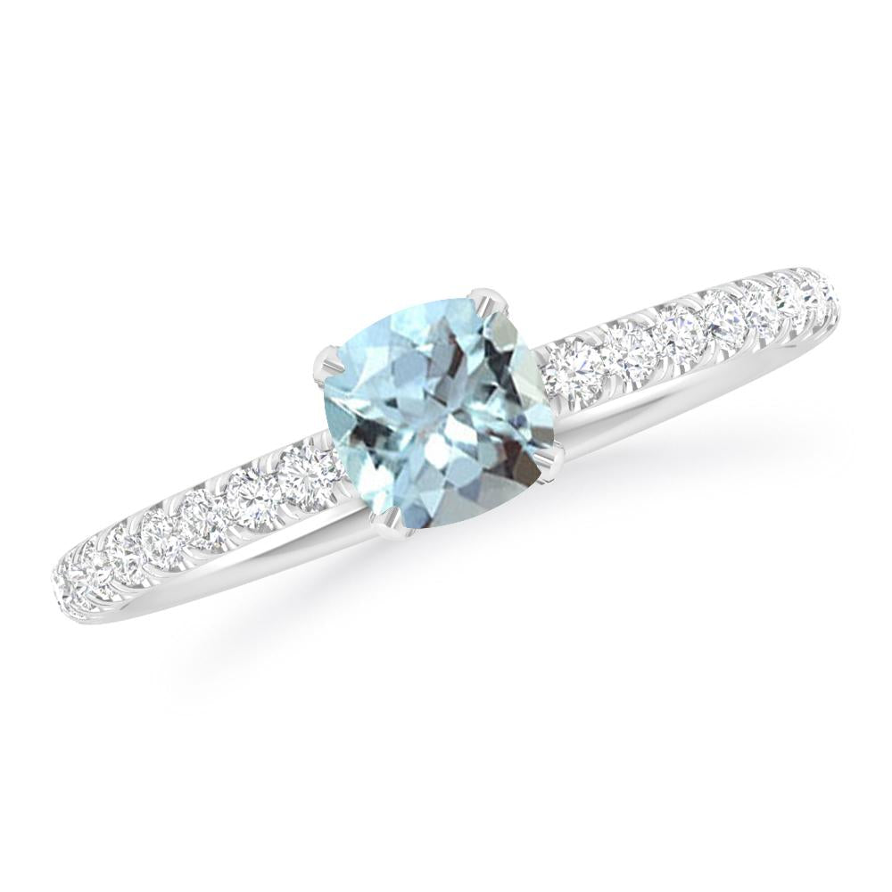 White Gold - Aquamarine