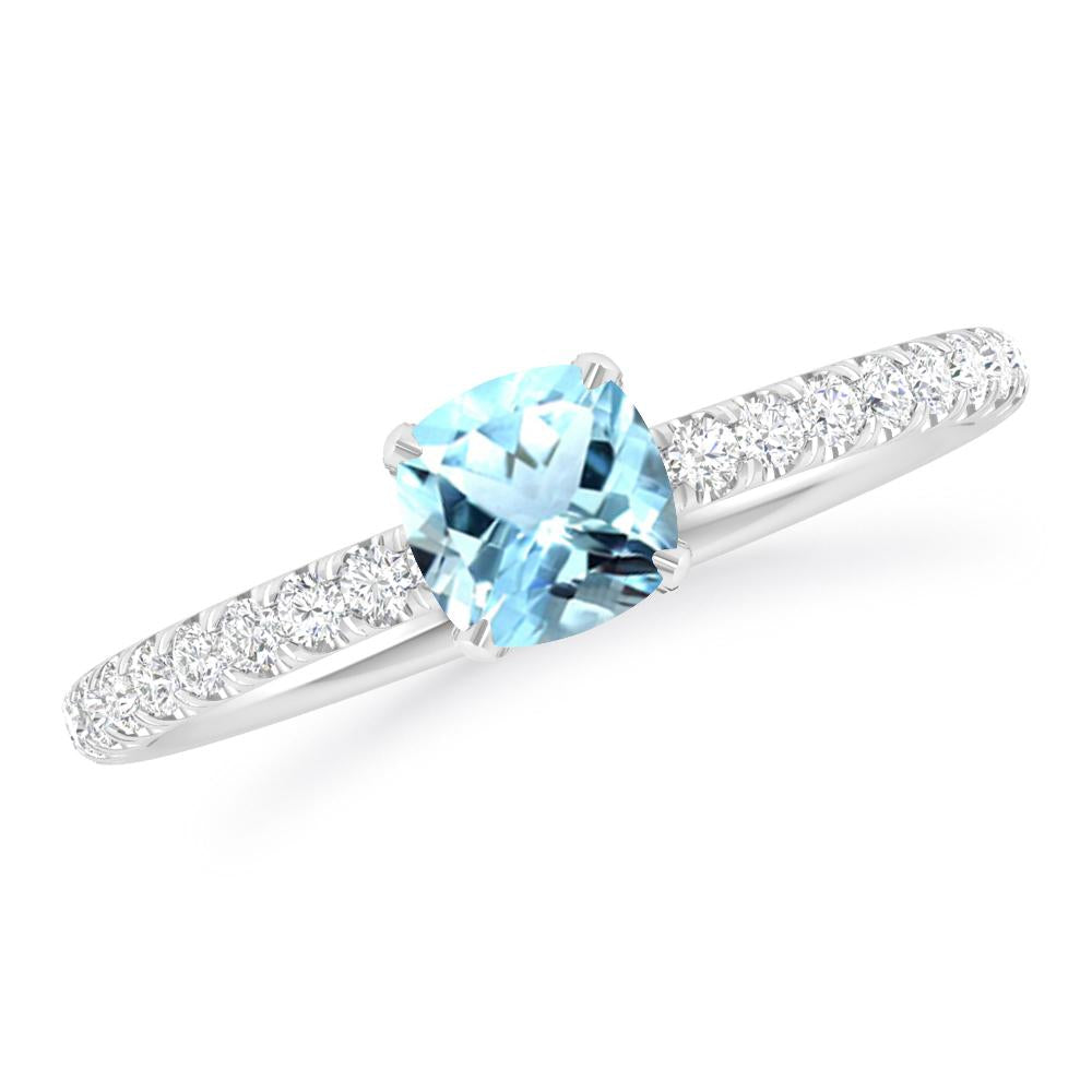 White Gold - Aquamarine