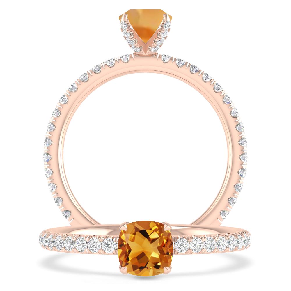 Rose Gold - Citrine