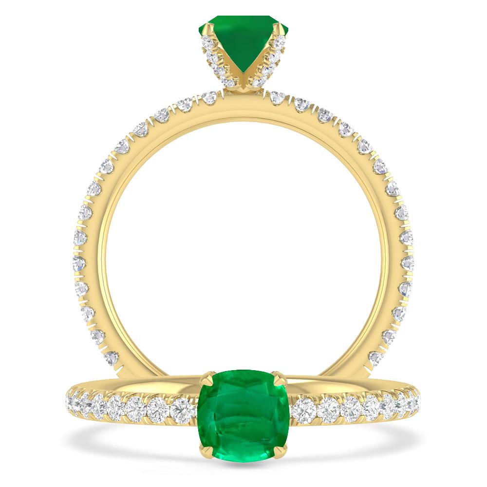 Yellow Gold - Emerald