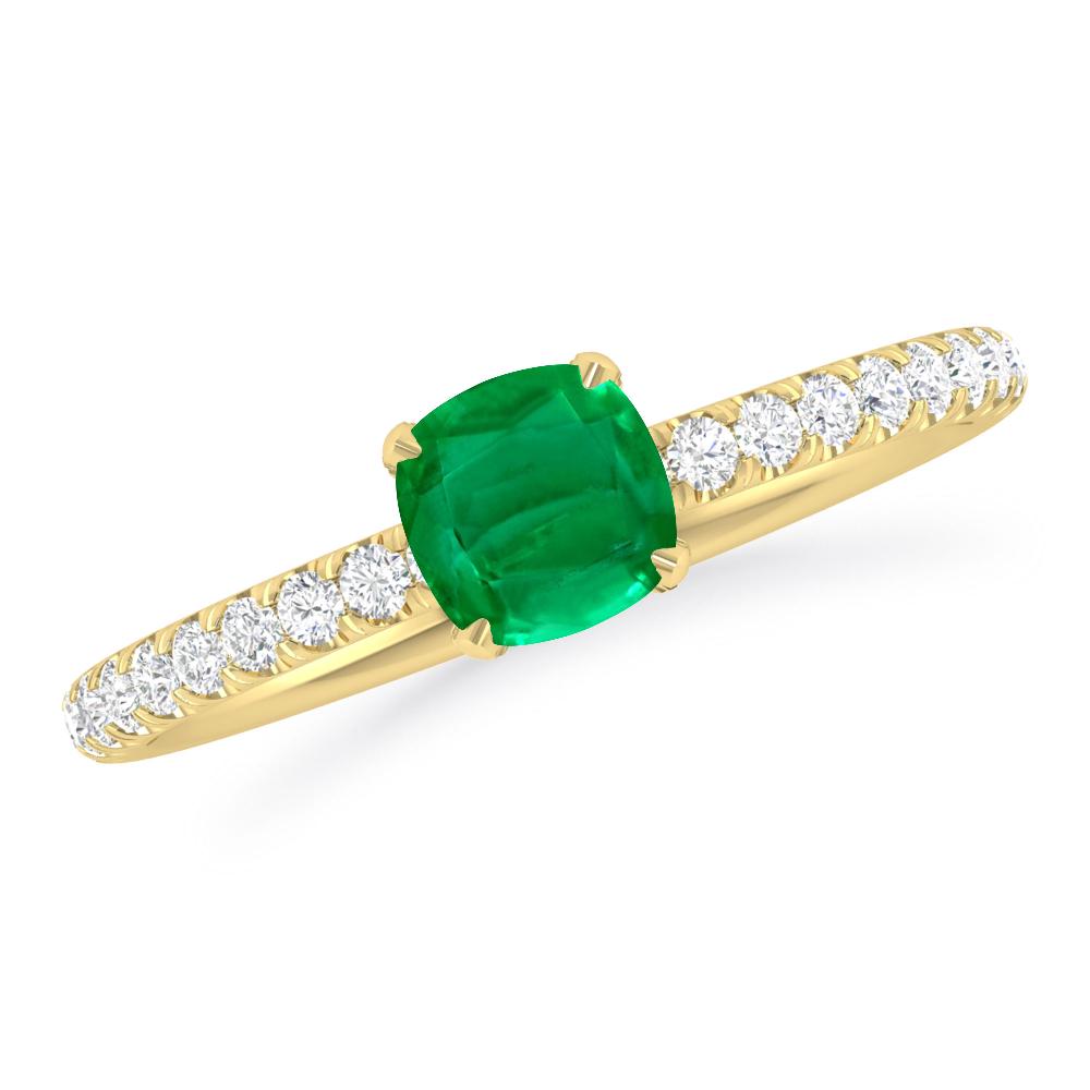 Yellow Gold - Emerald