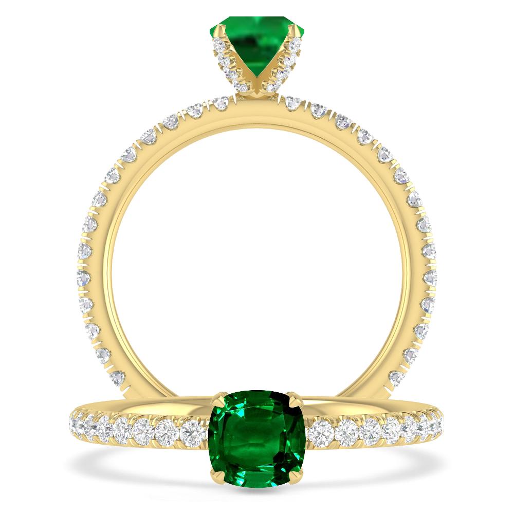 Yellow Gold - Emerald