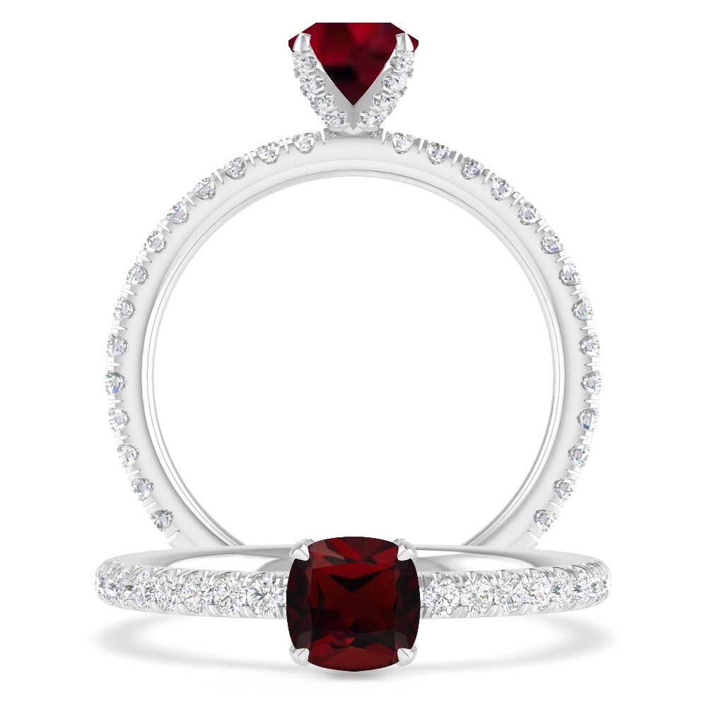 White Gold - Garnet