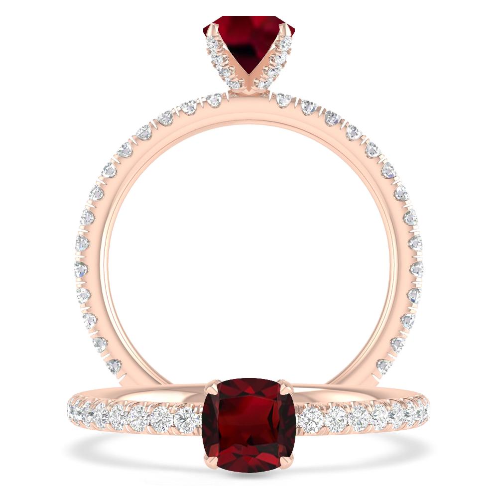 Rose Gold - Garnet
