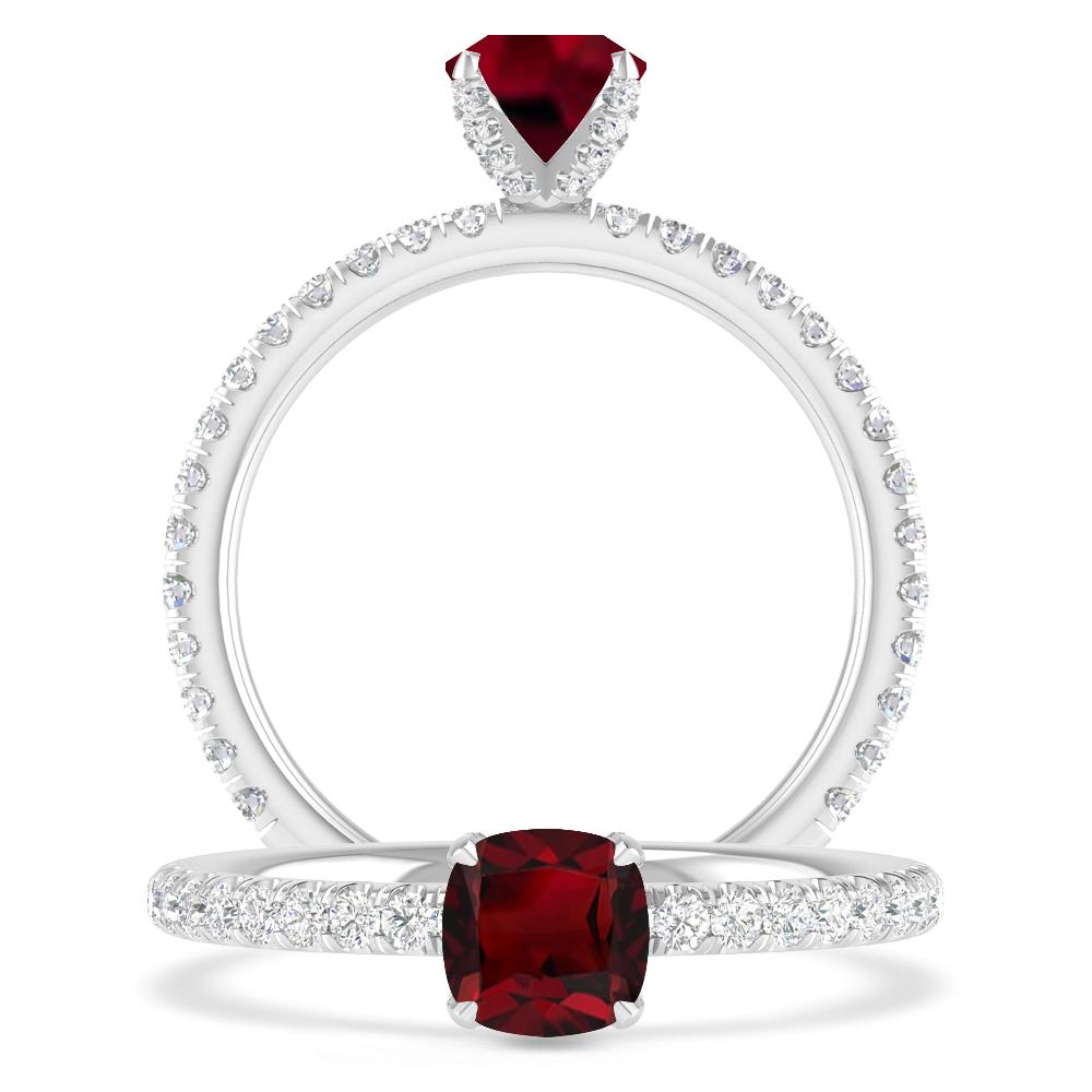 White Gold - Garnet