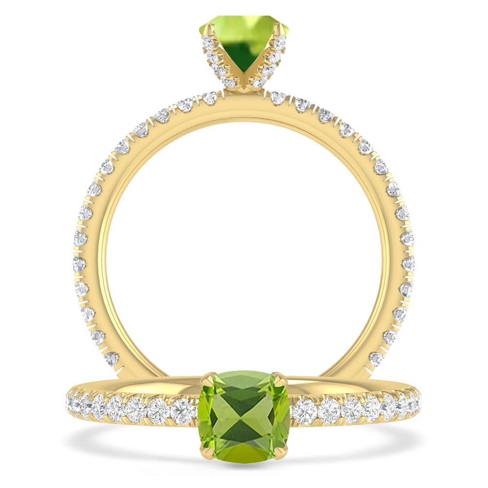 Yellow Gold - Peridot