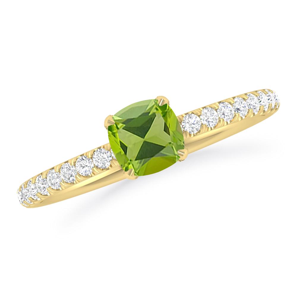 Yellow Gold - Peridot