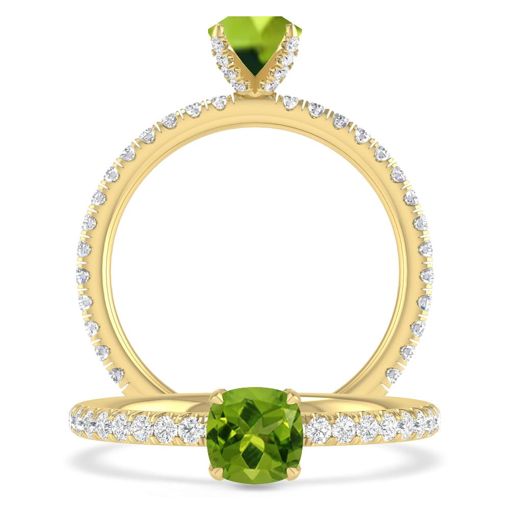 Yellow Gold - Peridot