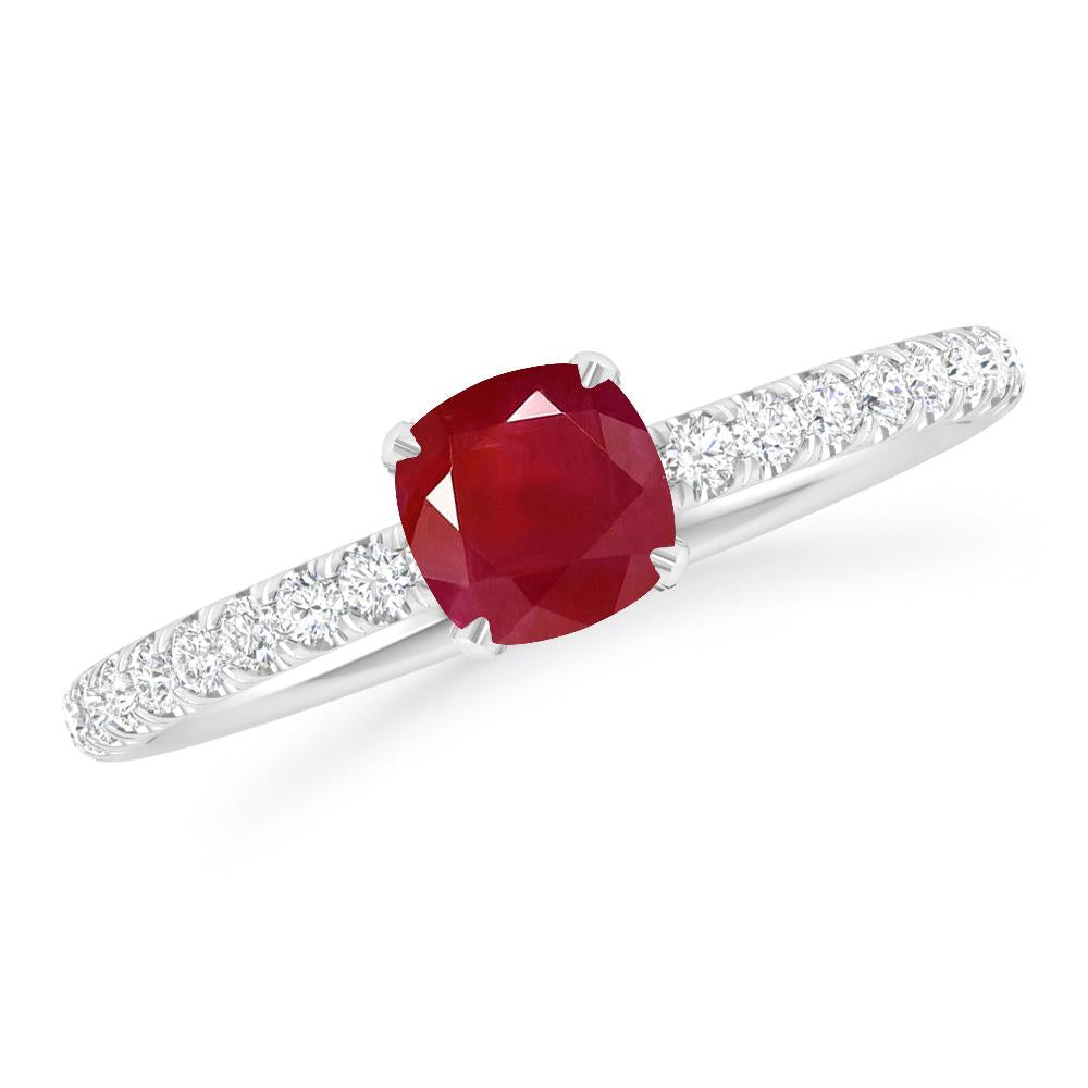 White Gold - Ruby