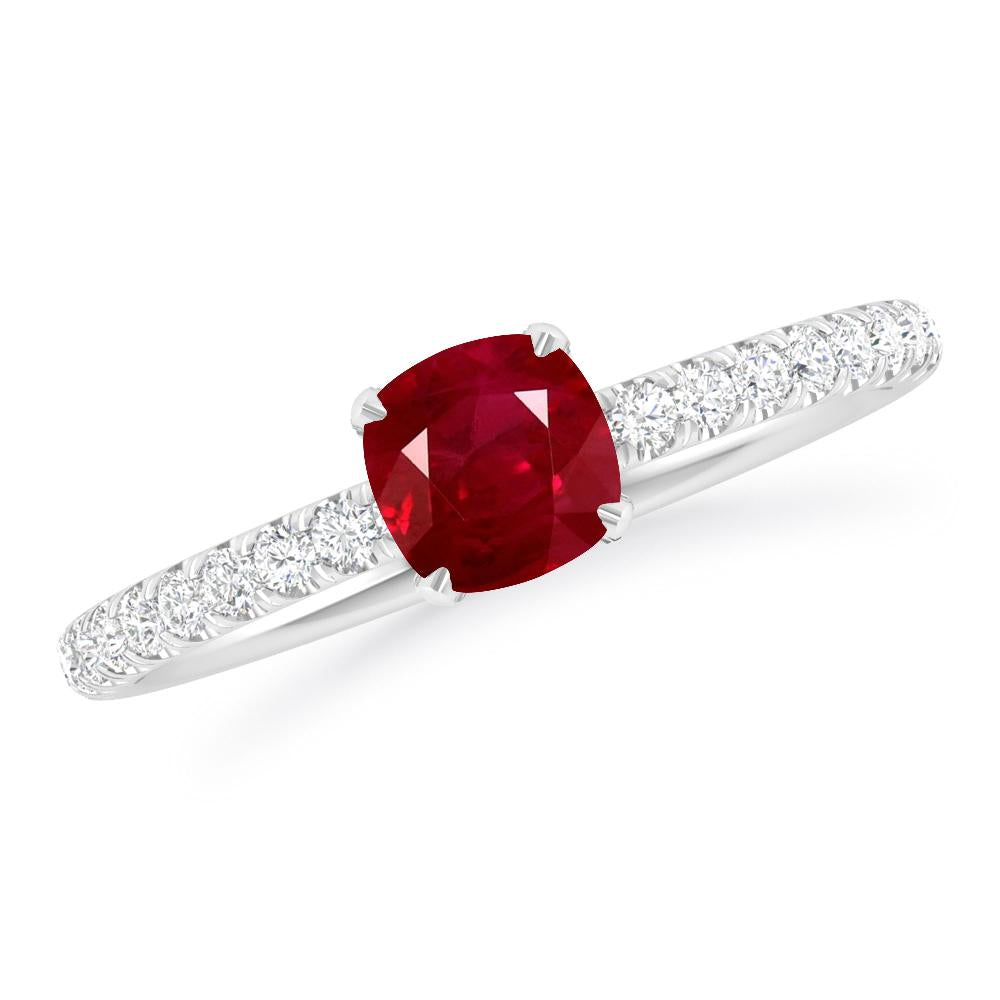 White Gold - Ruby