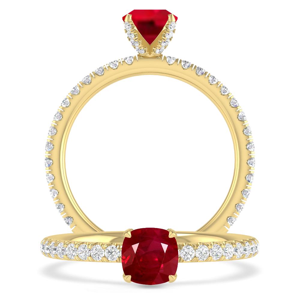 Yellow Gold - Ruby