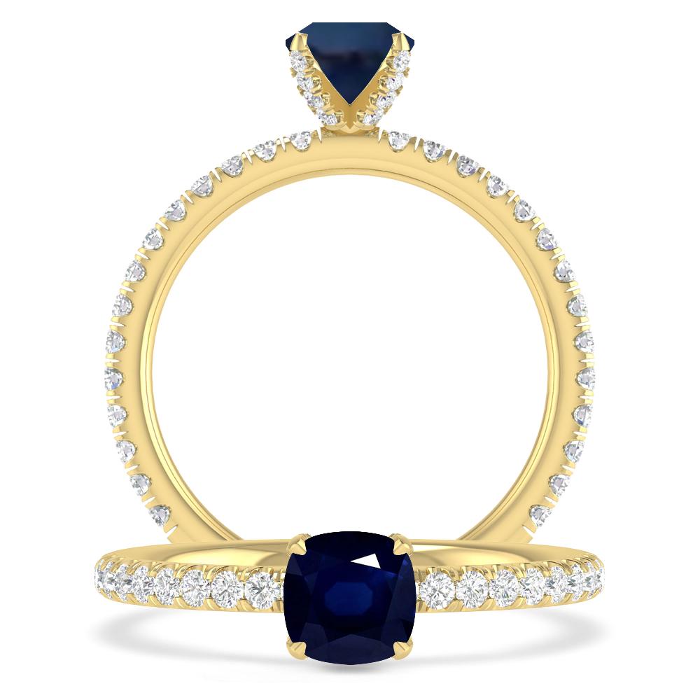 Yellow Gold - Sapphire