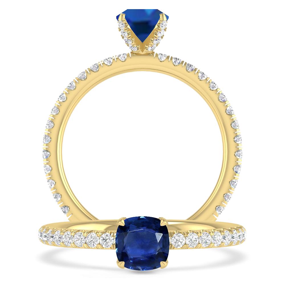 Yellow Gold - Sapphire