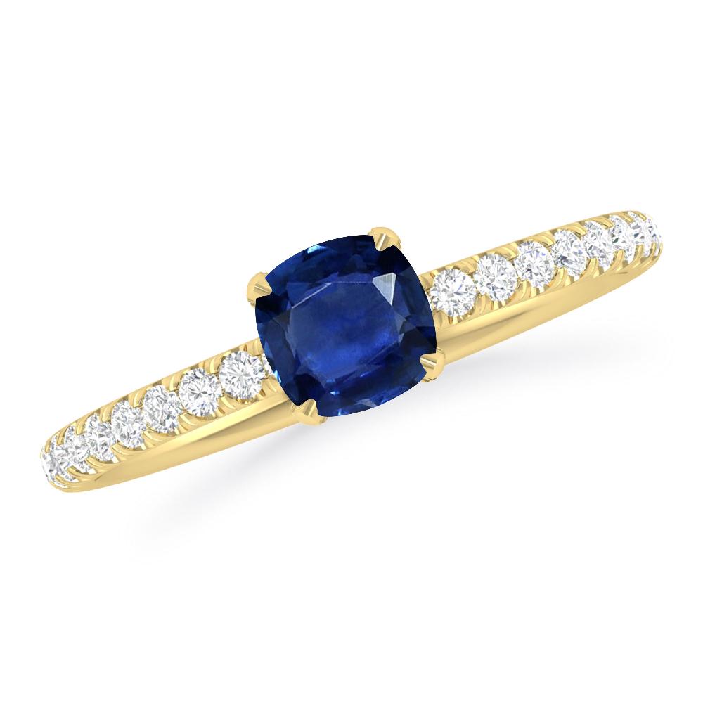 Yellow Gold - Sapphire