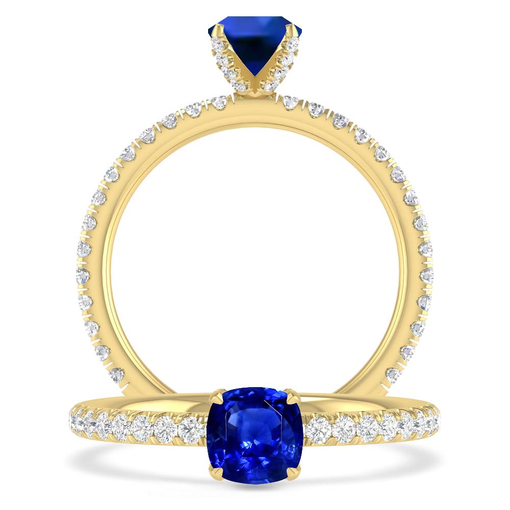 Yellow Gold - Sapphire