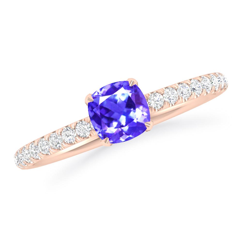 Rose Gold - Tanzanite