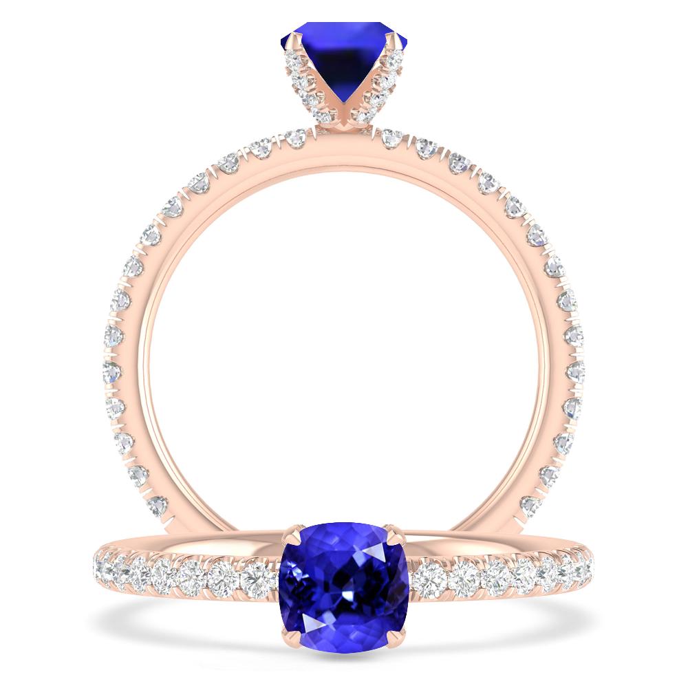 Rose Gold - Tanzanite