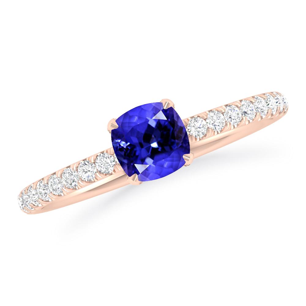 Rose Gold - Tanzanite