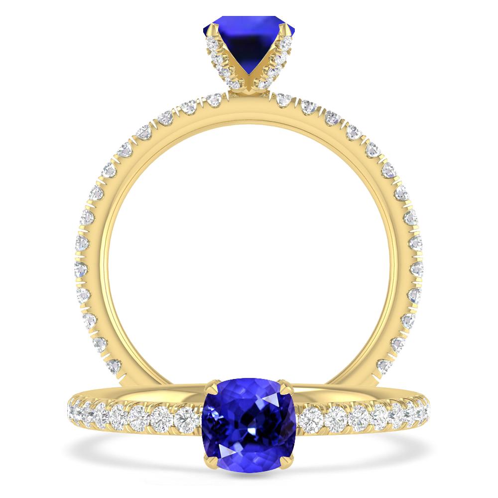 Yellow Gold - Tanzanite