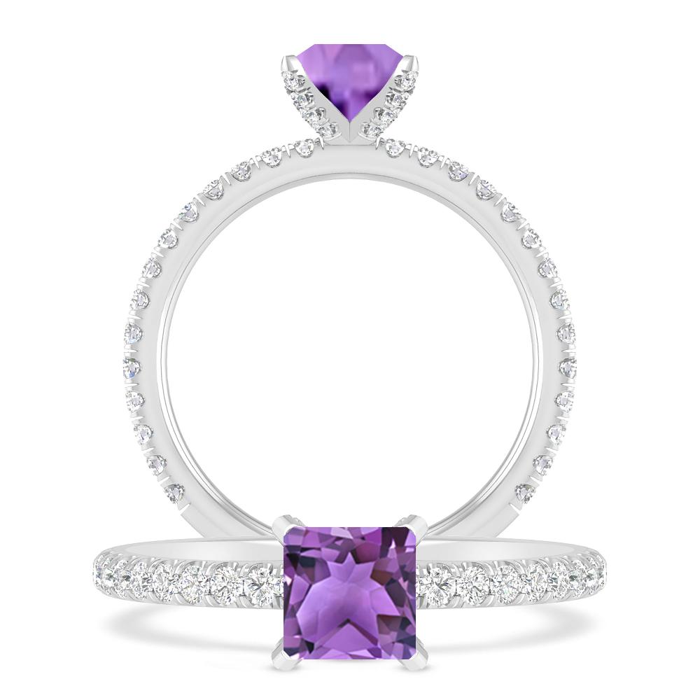 White Gold - Amethyst