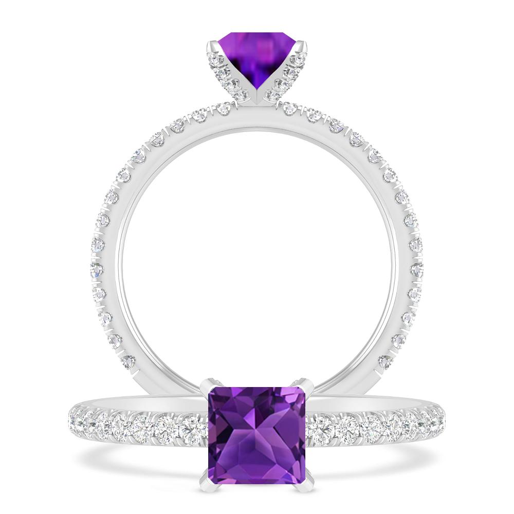 White Gold - Amethyst