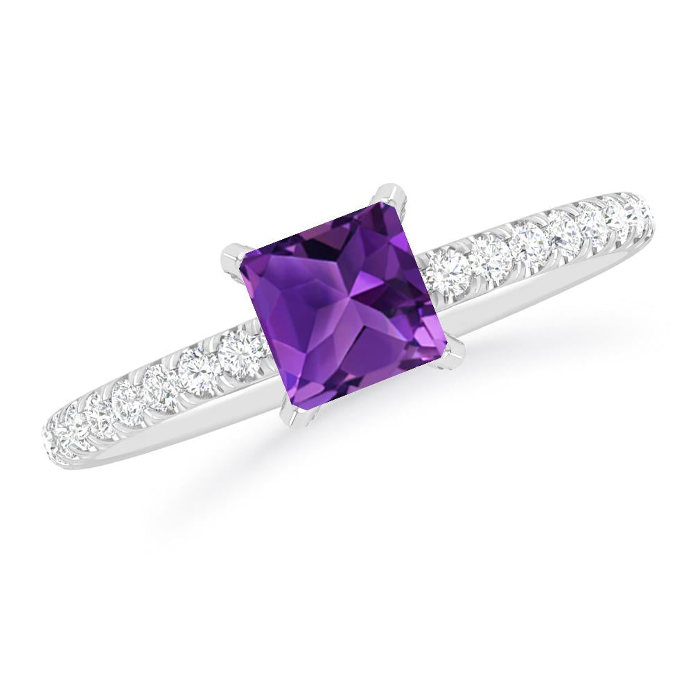 White Gold - Amethyst