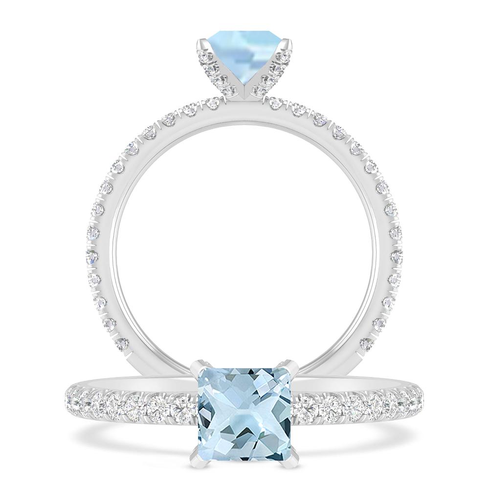 White Gold - Aquamarine