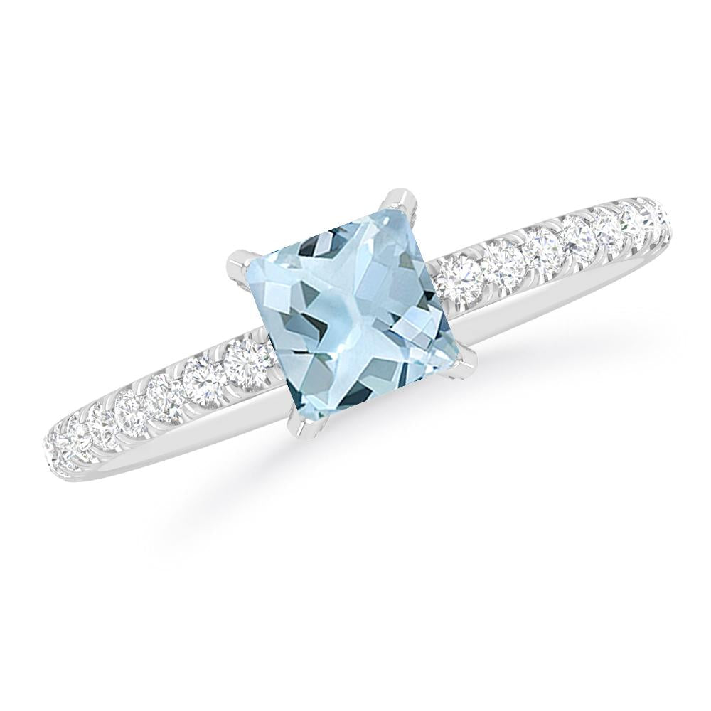 White Gold - Aquamarine