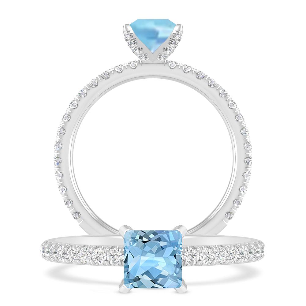 White Gold - Aquamarine