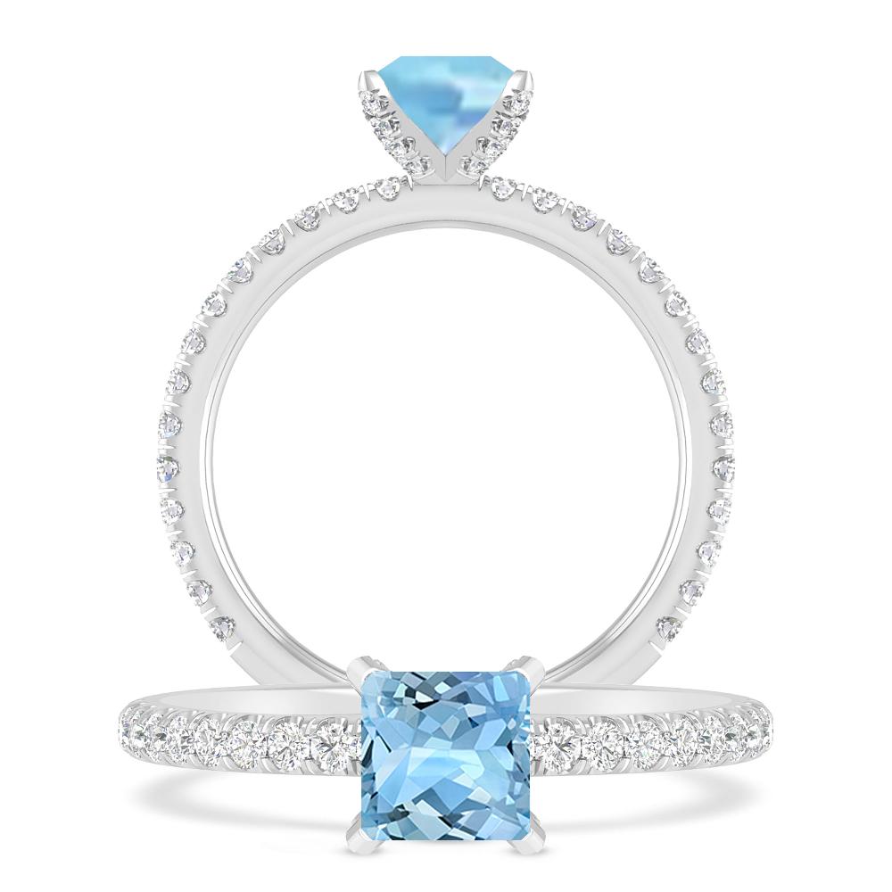 White Gold - Aquamarine