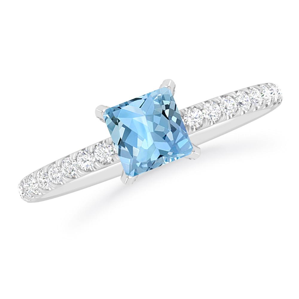 White Gold - Aquamarine