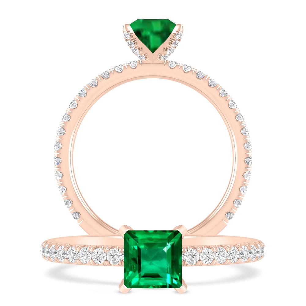 Rose Gold - Emerald