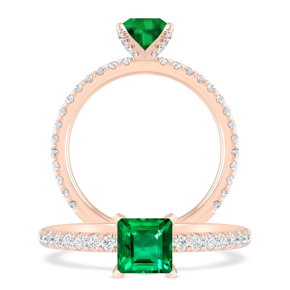 Rose Gold - Emerald