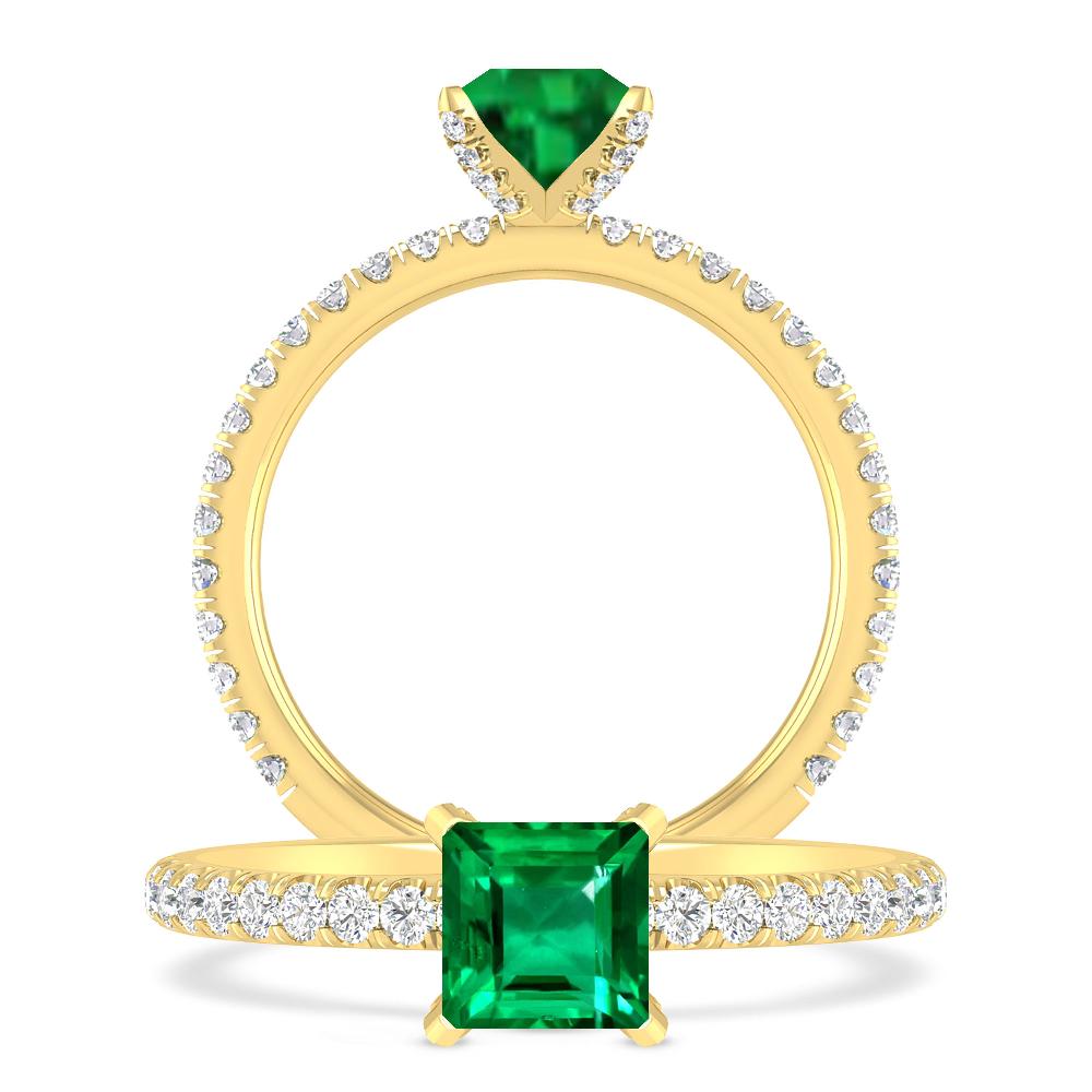 Yellow Gold - Emerald