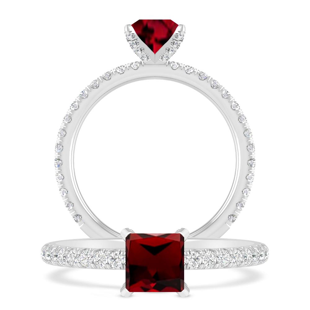 White Gold - Garnet