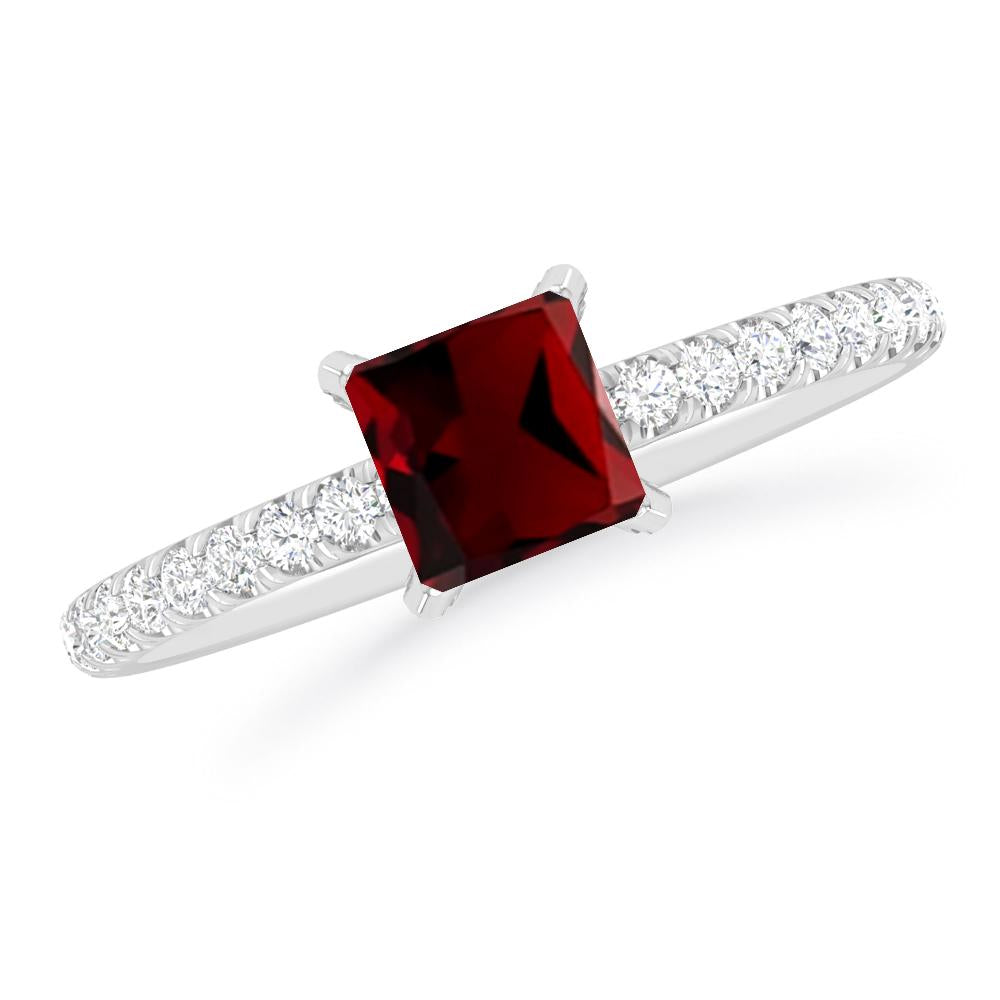 White Gold - Garnet