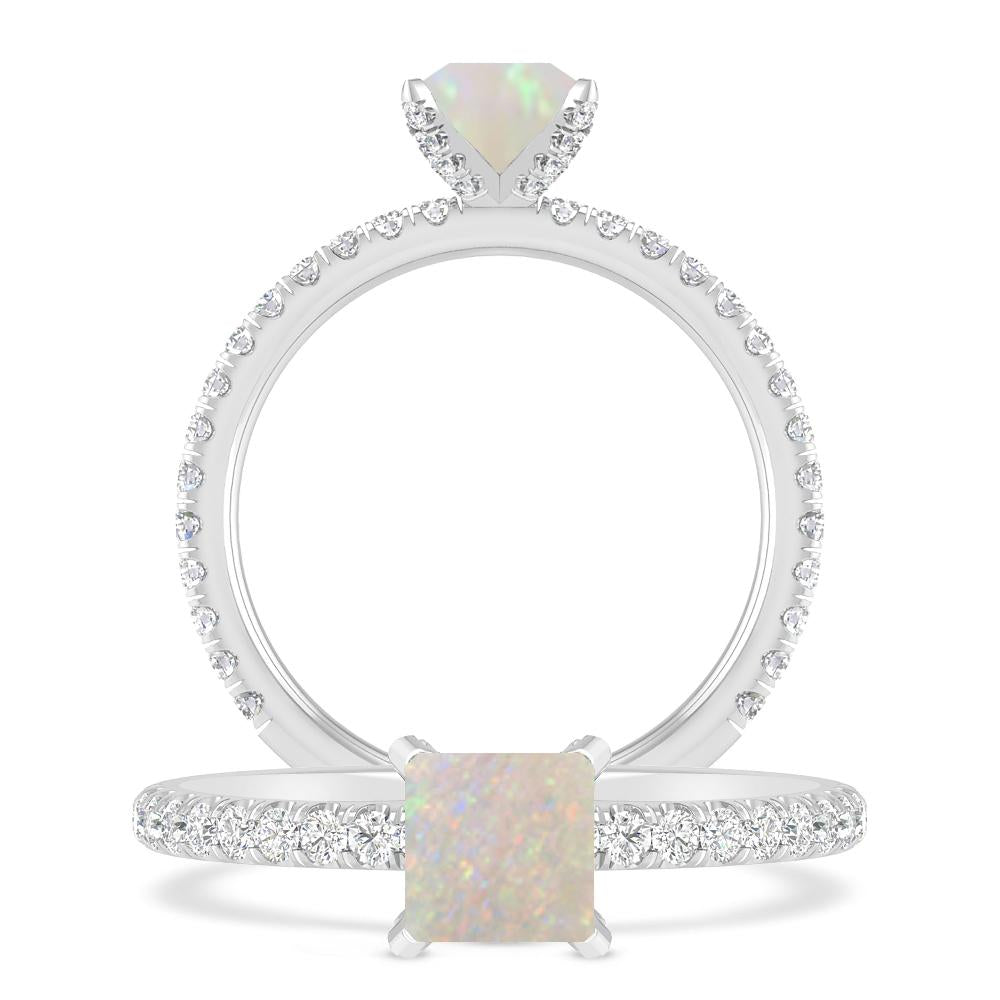 White Gold - Opal