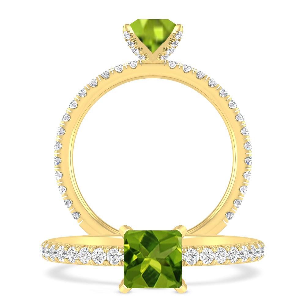 Yellow Gold - Peridot