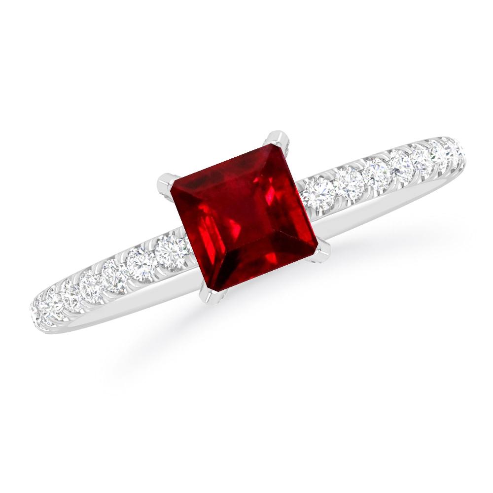 White Gold - Ruby