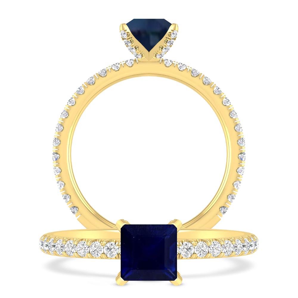 Yellow Gold - Sapphire