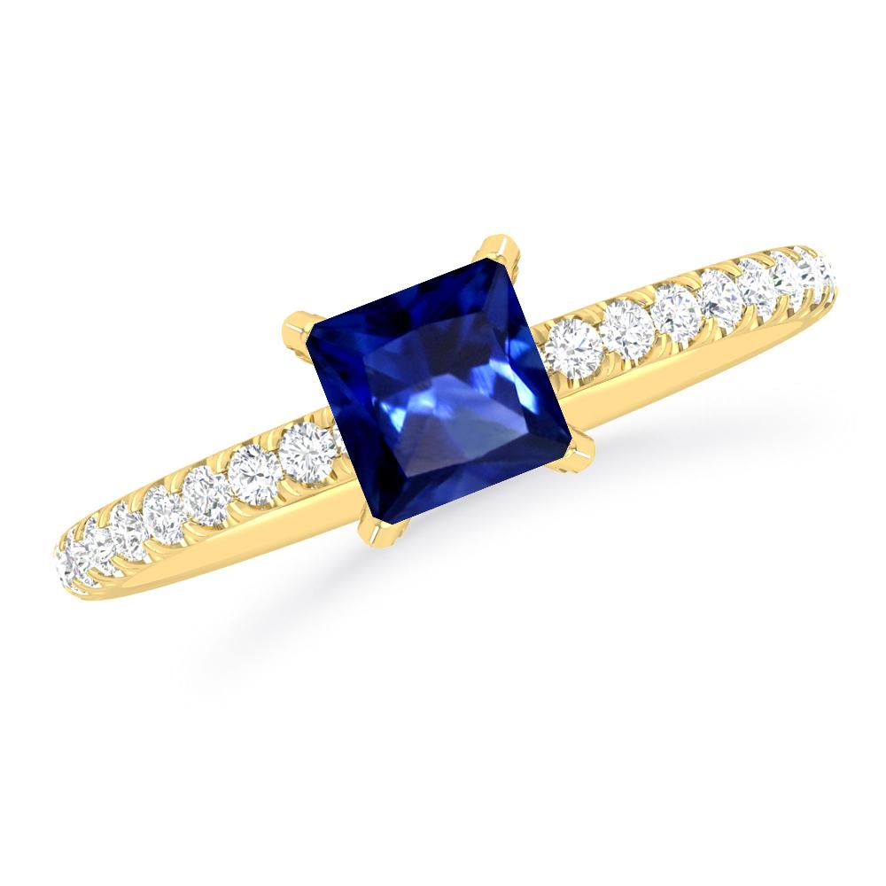 Yellow Gold - Sapphire