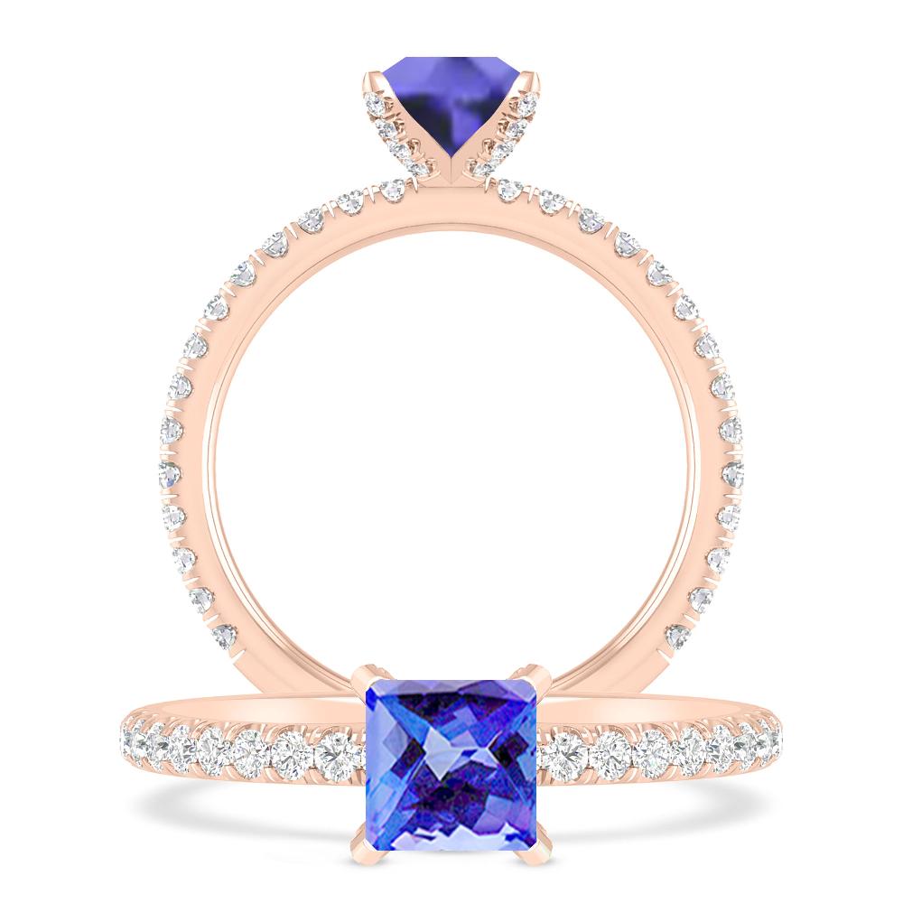 Rose Gold - Tanzanite