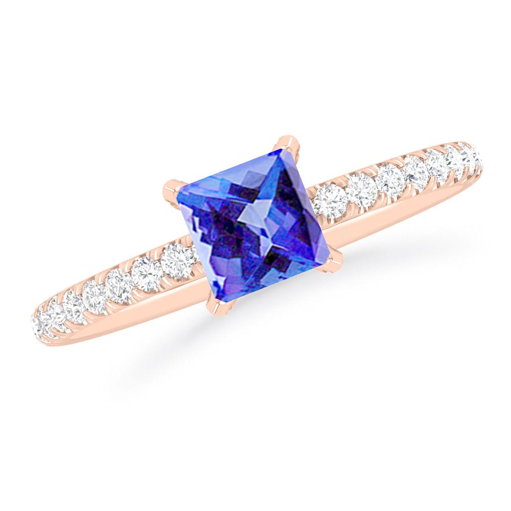 Rose Gold - Tanzanite