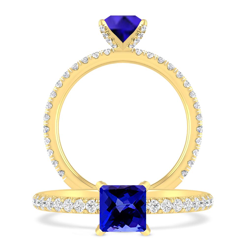 Yellow Gold - Tanzanite