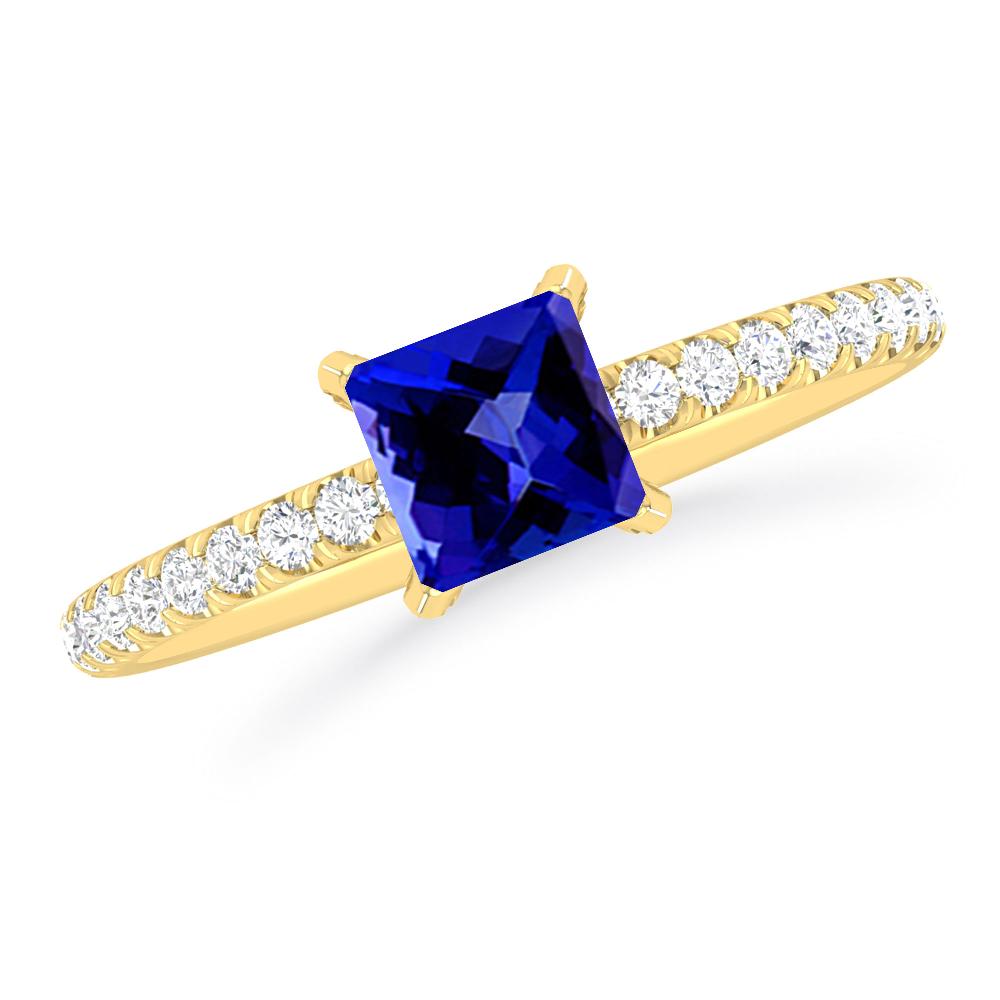 Yellow Gold - Tanzanite