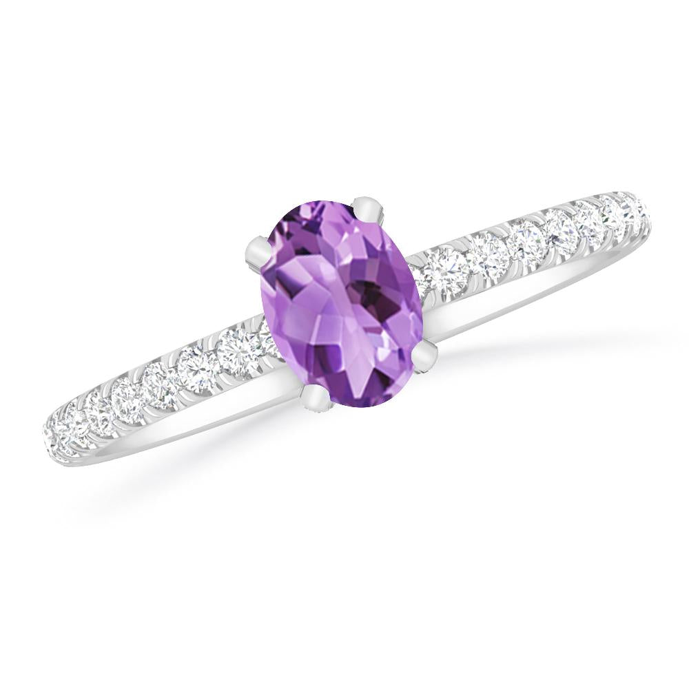 White Gold - Amethyst