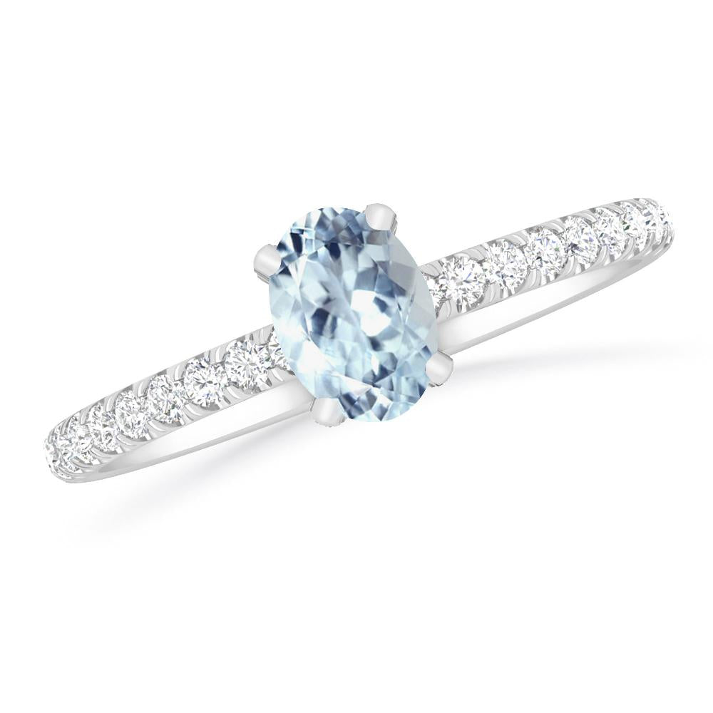 White Gold - Aquamarine