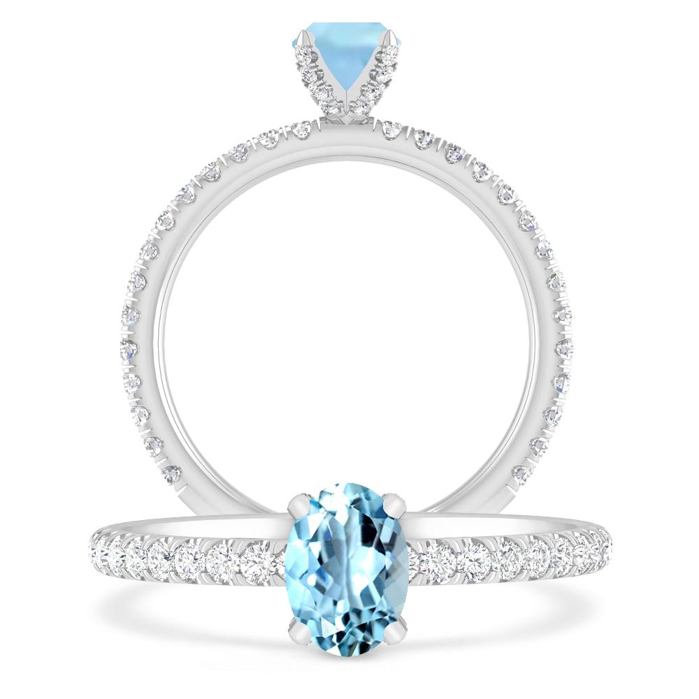 White Gold - Aquamarine