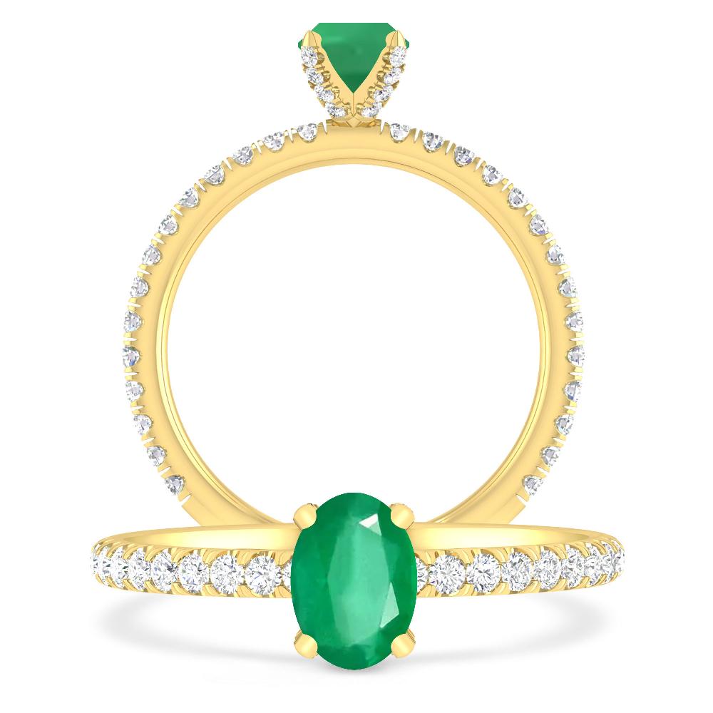 Yellow Gold - Emerald